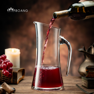 大容量水晶白酒分酒器公道杯醒酒器红酒家用高级感葡萄酒倒酒扎壶