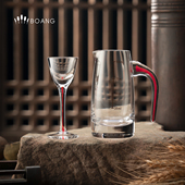 高档公平分酒器酒壶带刻度水晶100ml白酒专用醒酒器家用红酒扎壶