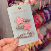 3.28韩国pretty hairpin儿童发饰可爱星星细闪发夹边夹