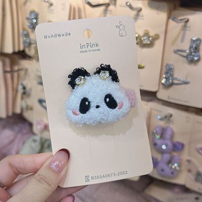 12.15韩国inpink儿童发饰网纱花朵蝴蝶结可爱刘海边夹