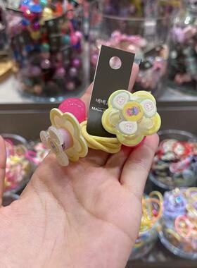 6.1韩国东大门bebeprince儿童发饰旋转公主花朵发绳发圈