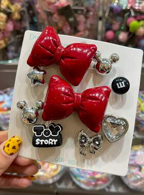 韩国bebeprince儿童洞洞鞋鞋扣鞋花豆豆鞋配饰多功能扣夹