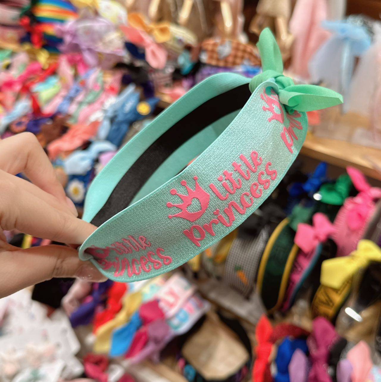 1.15韩国直播pikaboo儿童发饰字母皇冠蝴蝶结发箍发卡