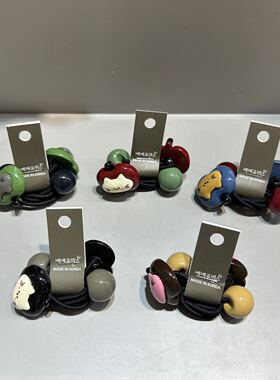 韩国东大门bebeprince儿童发饰彩色猫咪绕绕发圈发绳