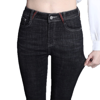 显瘦高腰弹力小脚牛仔裤女铅笔裤