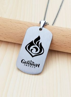 原神项链挂件 散兵吊坠钟离胡桃二次元饰品 动漫潮玩时尚游戏饰品