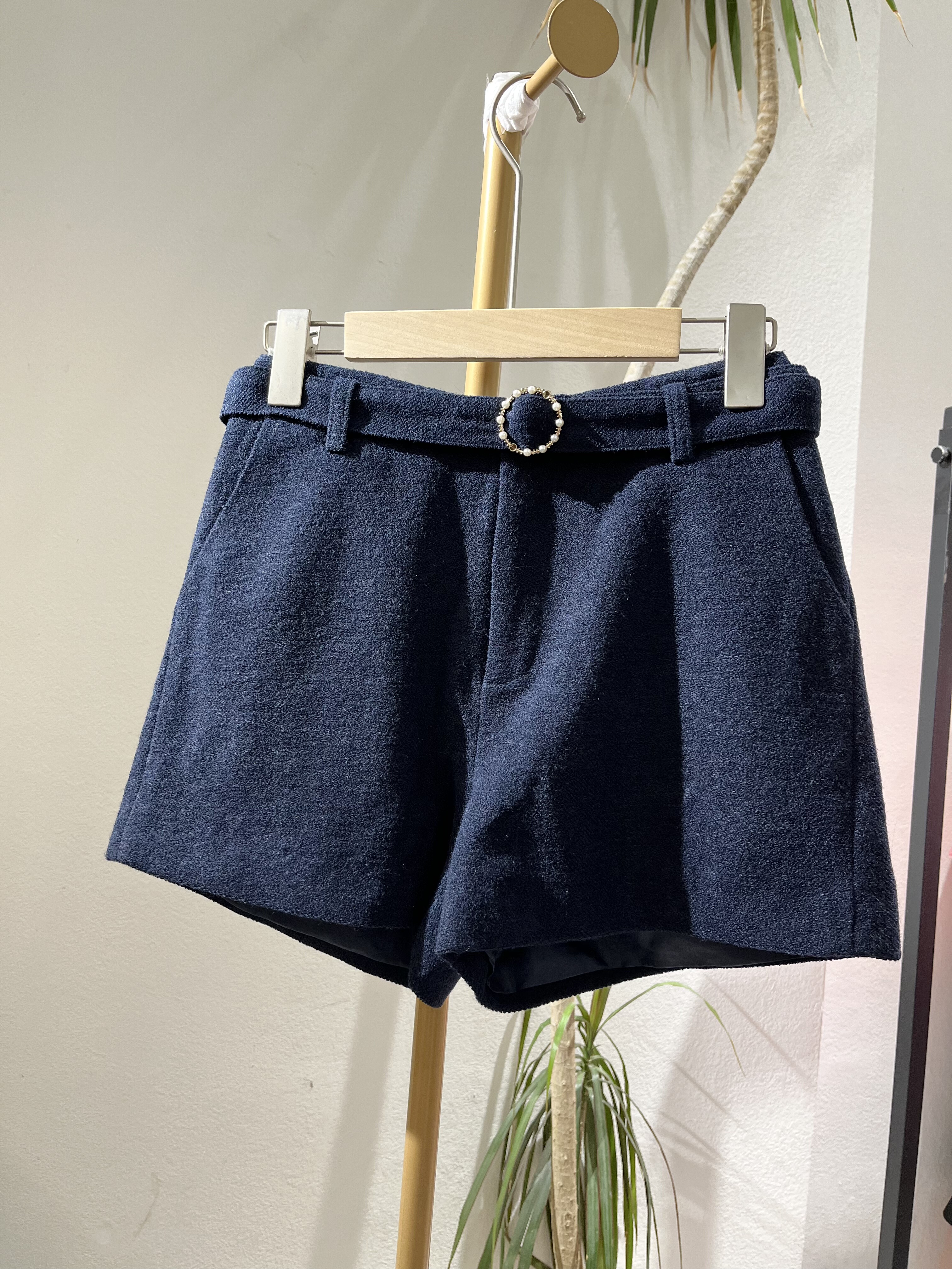 Roem品牌特价羊毛短裤秋冬款专柜正品特价折扣撤柜品牌靴裤