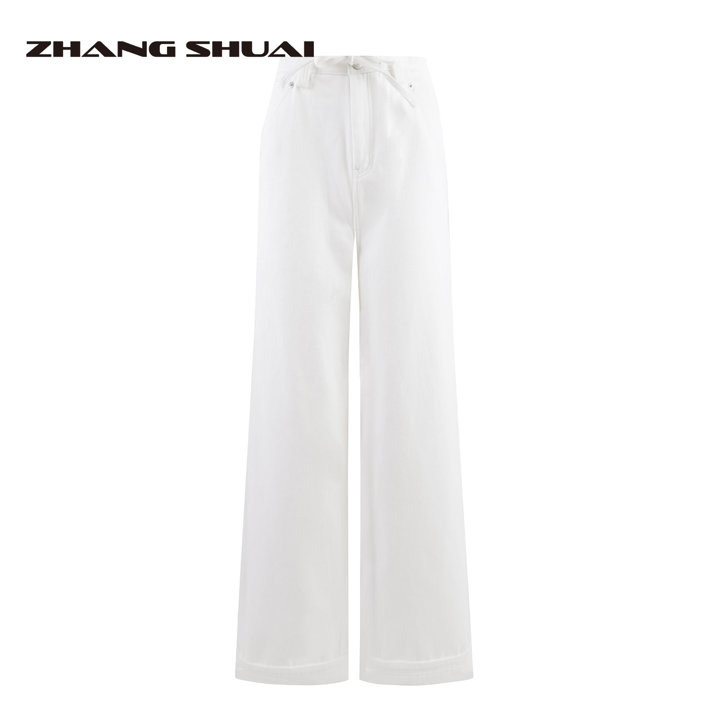 ZHANG SHUAI张帅原创云端柔感阔腿牛仔裤亲肤舒适