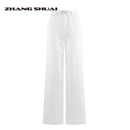 ZHANG SHUAI张帅原创云端柔感阔腿牛仔裤亲肤舒适