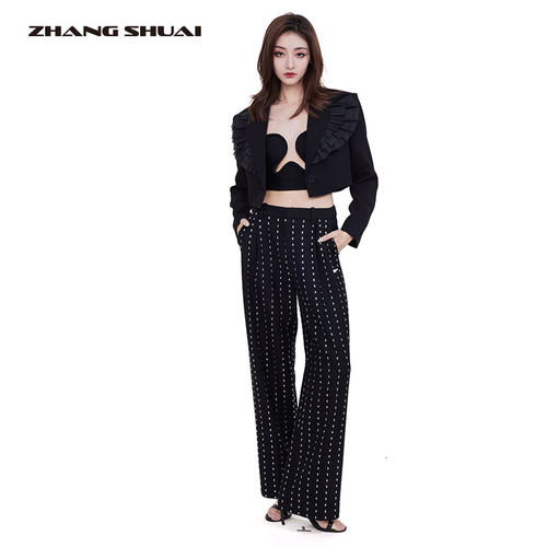 ZHANGSHUAI截断可拆卸西服