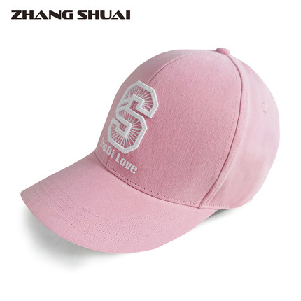 ZHANG SHUAI 春夏新款时尚简约字母刺绣棒球帽鸭舌帽明星同款