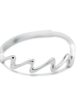 女纯银显手细细款戒指