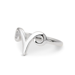 生肖羊戒指女s925纯银本年命朋克白羊座开口戒指星座银饰刻字