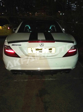 slk260slk350 R172碳纤维后扰流  改装 4出后扰流SLK碳纤尾翼