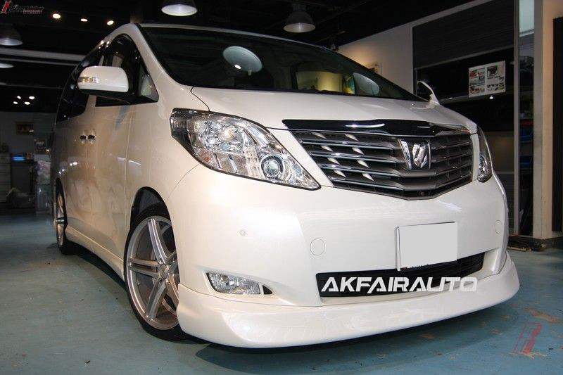 ALPHARD 08-10丰田埃尔法包圍改装 20系前期头唇 尾唇 旁板 侧裙