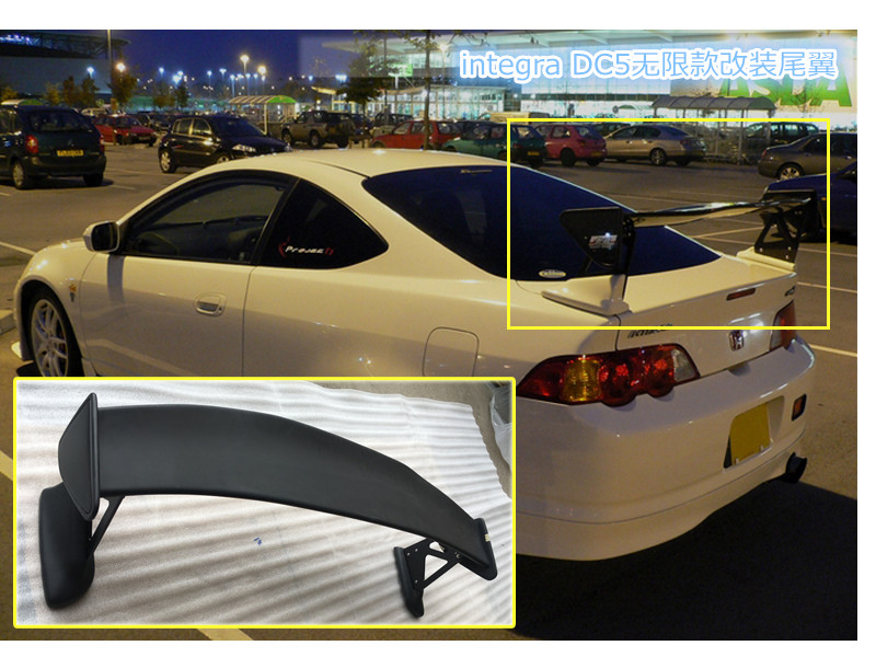 honda integra 本田DC5无限款mugen尾翼改装rear wing spoiler
