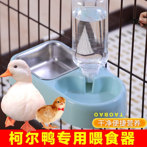 Kell Duck Feeder Автоматическая питьевая водонагреватель утчковой цыпочки, миски, коробка для кормления чаши для домашних животных с домашними животными, куриным чайником