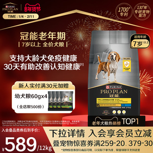 冠能狗粮7岁以上高龄老年犬粮宠物专用营养改善记忆泰迪官方正品