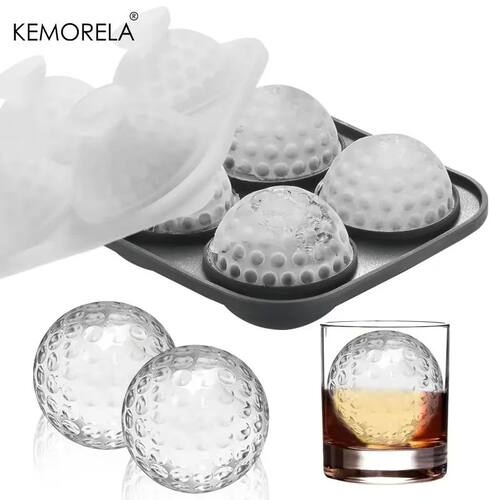 Ice Cube Tray Silicone with Lid Round Square Ice Ball Mold S