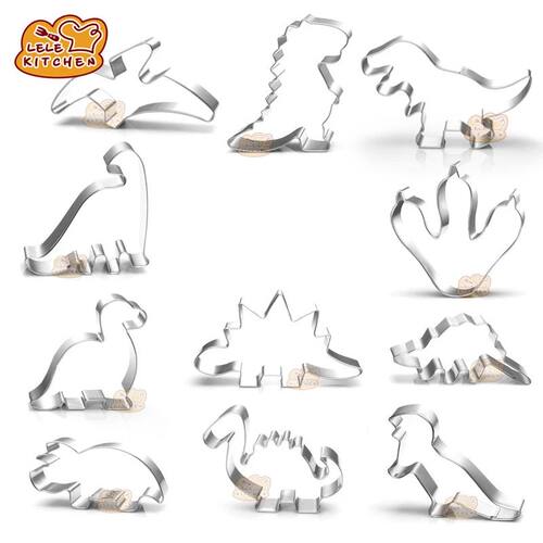 Stainless Steel Dinosaur Cookie Cutter Bread Mould Sugar Bis
