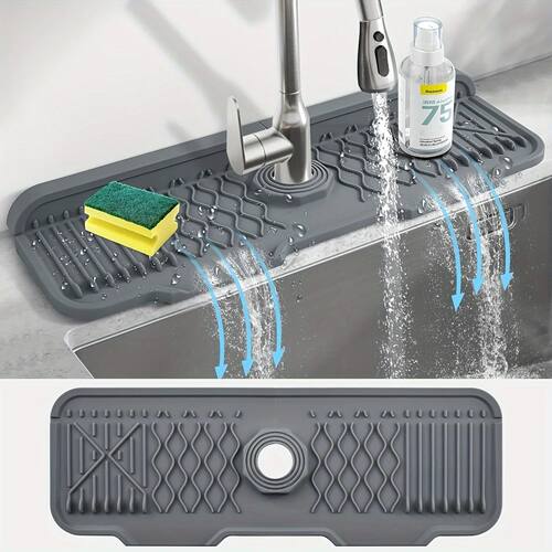 3 Colors to Choose From,Faucet Splash Proof Pad,Drain Pad,Dr