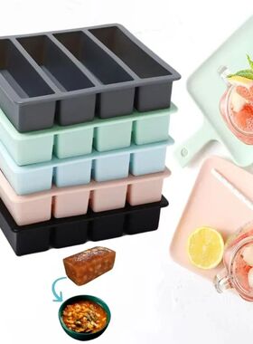 New 4 Grids Giant Storage For Food Meal Sauce With Lid Silic