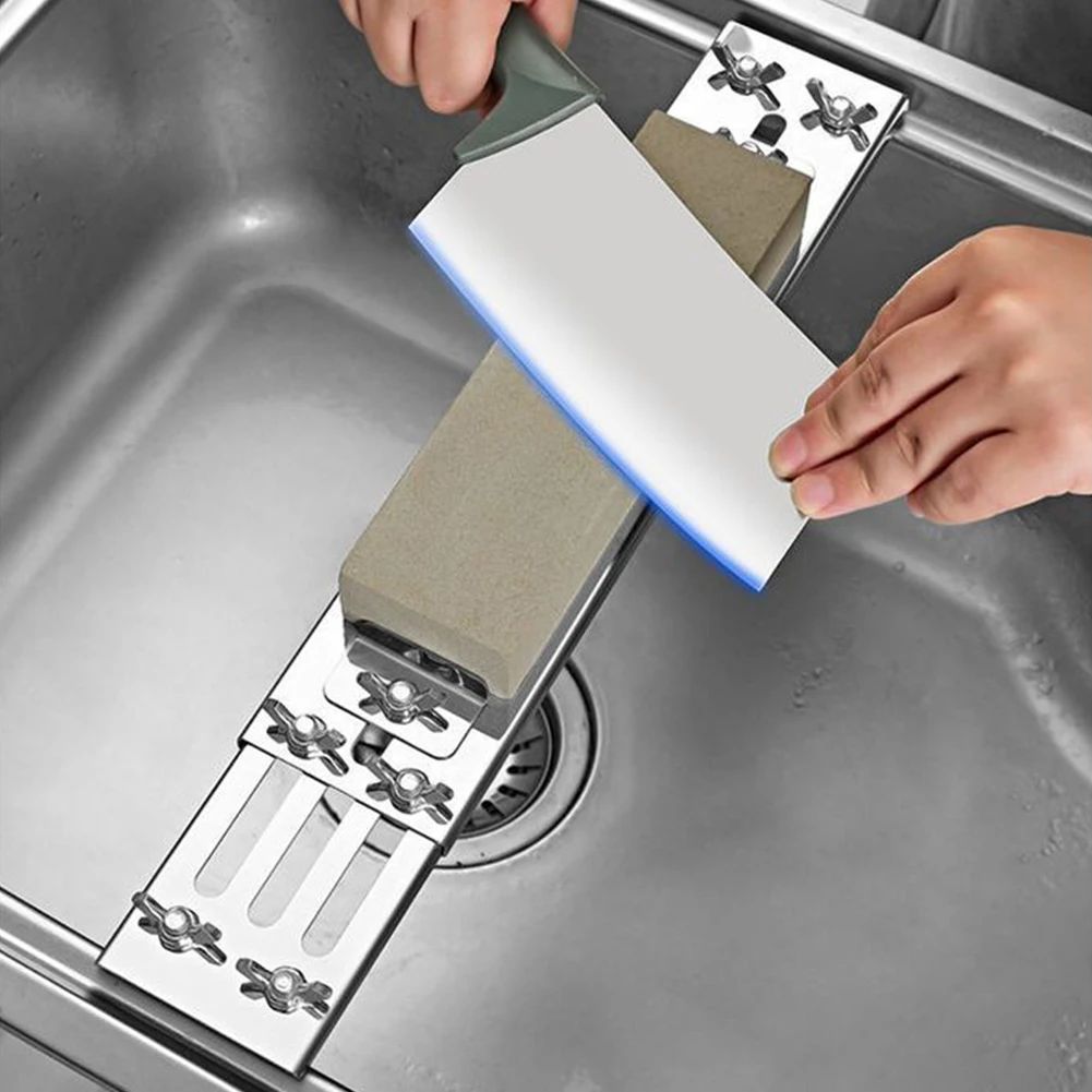 Stainless Steel Anti-Slip Sharpener Tool Retractable Sharpen