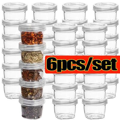 3/6PCS Seasoning Bottles Condiment Container Portable Travel