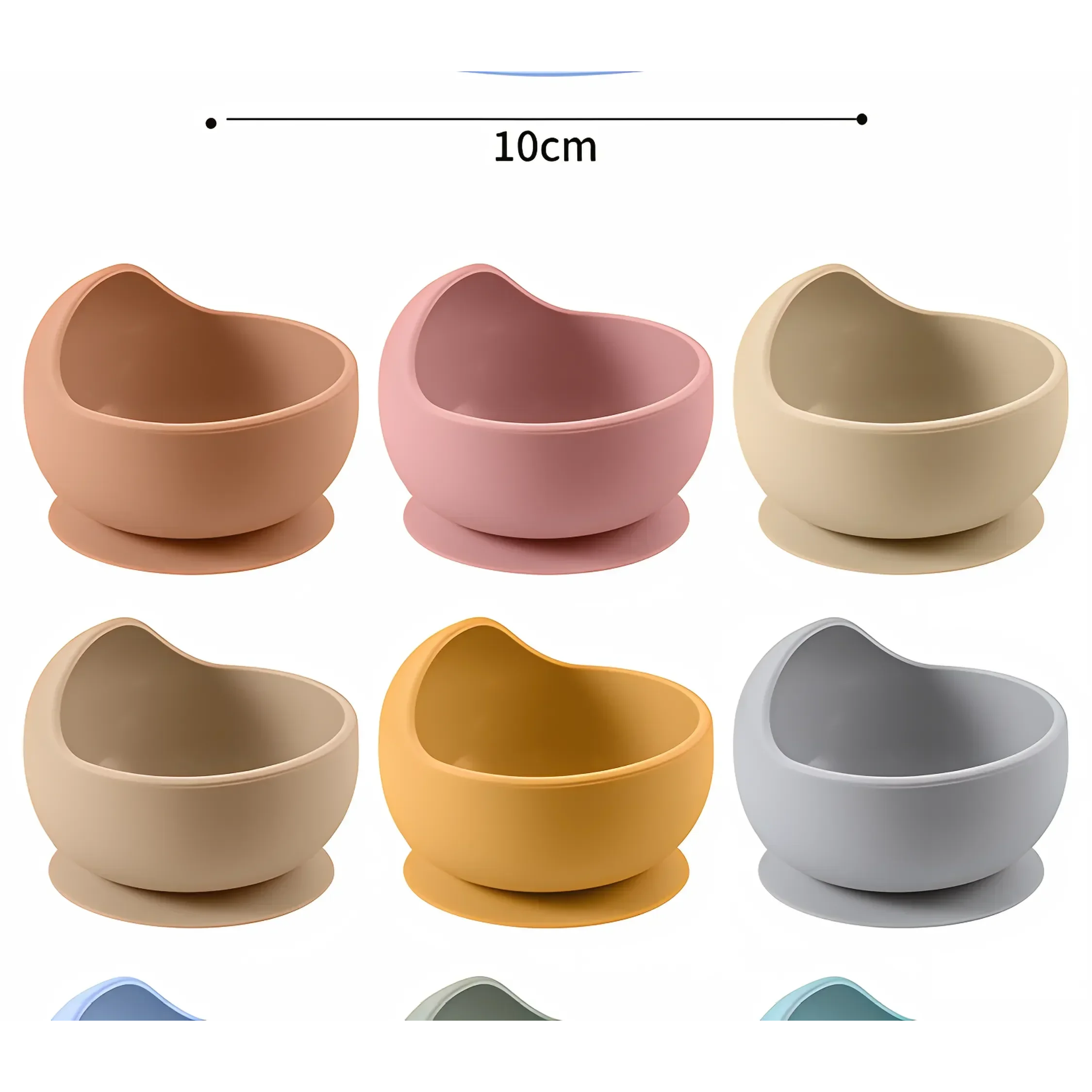 Children Silicone Suction Cup Bowl Feeding Tableware Infant