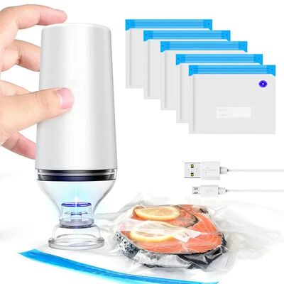 Reusable Vacuum Food Storage Zipper Bags Set Electric Handhe