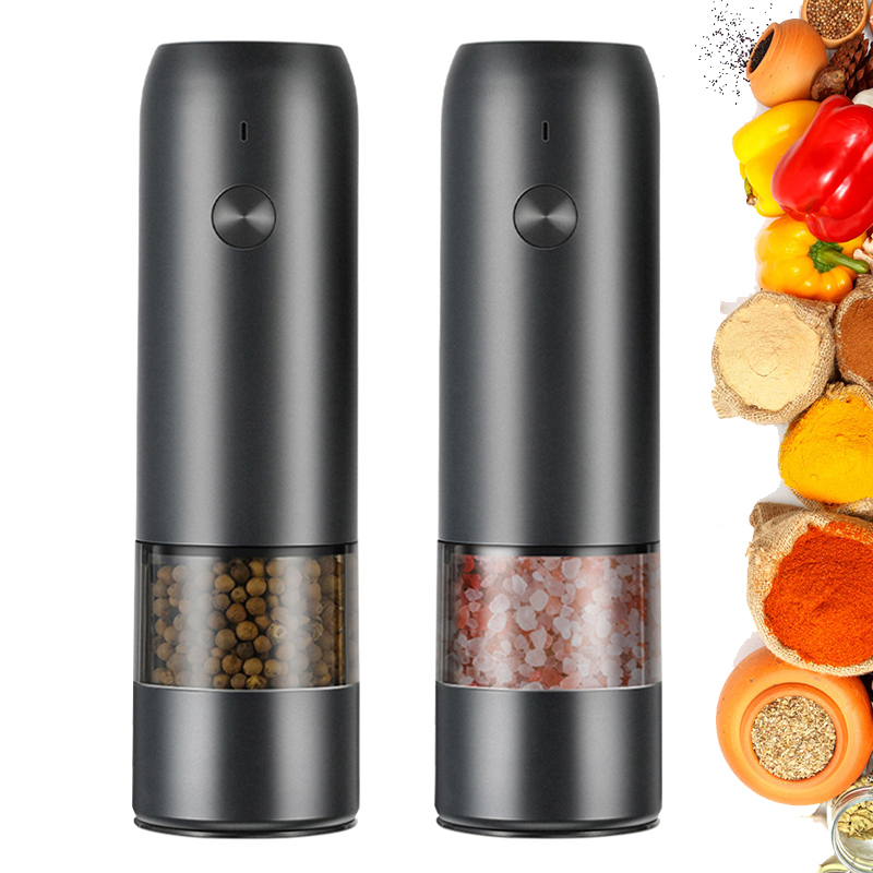 Electric Automatic Mill Pepper And Salt Grinder USB Charging