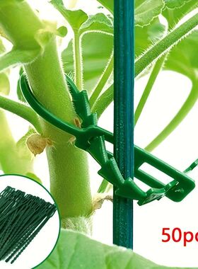 50pcs Plastic Plant Cable Ties Reusable Cable Ties for Garde
