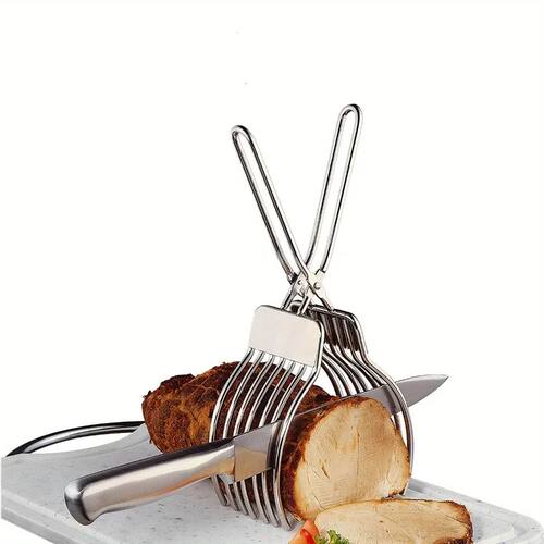Stainless Steel BBQ Slicer Meat Cutter Multi-Function Campin