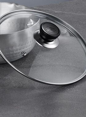 Pot Cover Tempered Glass Round Frying Pan Cover Visible Vert