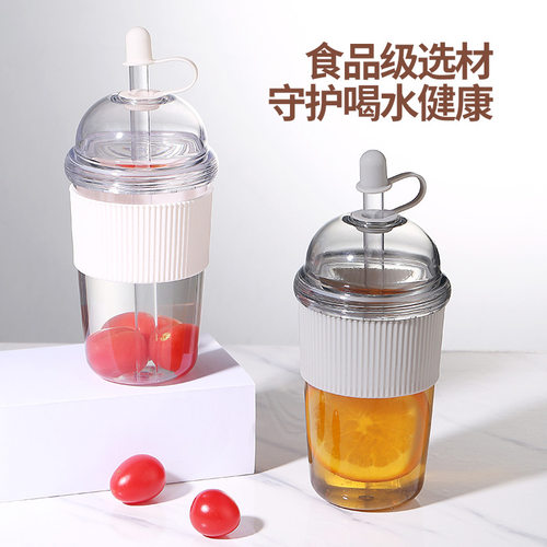 ins  Straw Cup With Lid With Logo Coffee Cup Reusable Cups