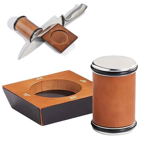 New Wooden【4 Angle】Rolling Knife Sharpener 15/18/20/22° R