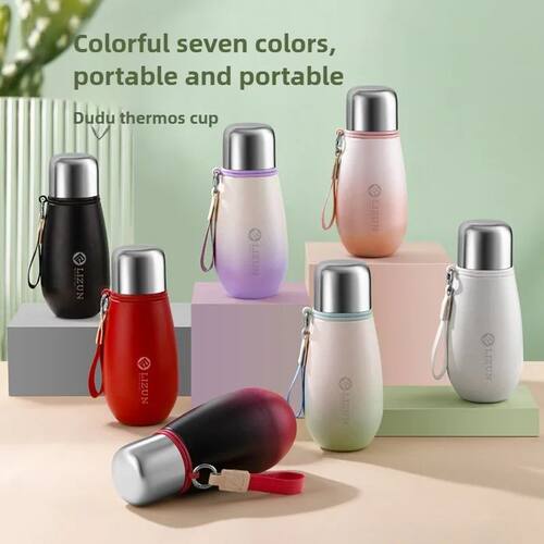 Mini stainless steel ulated cup, portable pocket pot, studen
