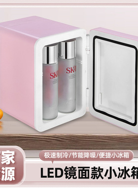 Car Home Dual-use Beauty Mirror Mini Refrigerator Refrigerat