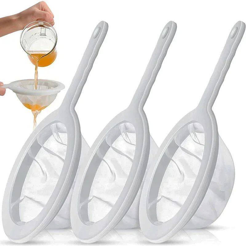 100/200/400 Mesh Reusable Nylon Ultra Fine Filter Mesh Strai