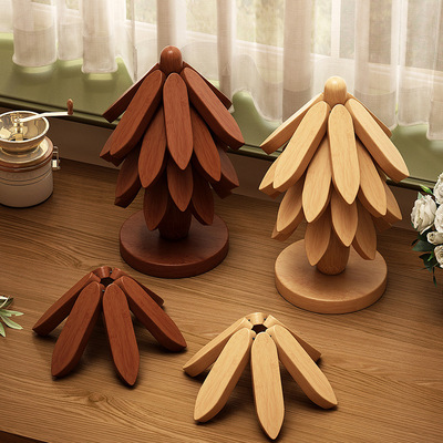 Christmas Tree Heat Insulation Placemat Coaster Household Ki