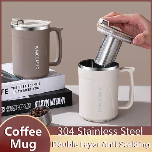 450ML Stainless Steel Insulated Coffee Mug with Detachable T