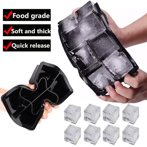 4/6/8 Grid Silicone Ice Cube Tray Big Ice Cube Mold Square I