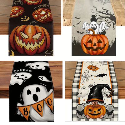 Halloween Table Runner Table Cover Dining table Decor Linen