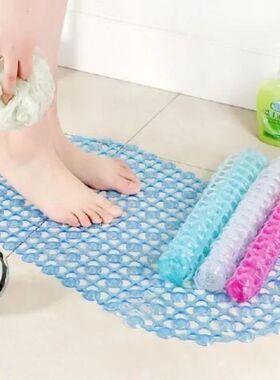 PVC Anti-slip Bath Mat with Suction Cup Soft Shower Mat Mass