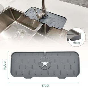 Faucet Absorbent Pad Silicone Kitchen Sink Splash Guard Drai