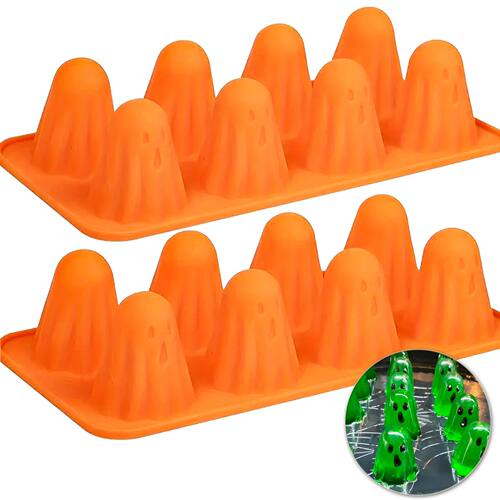 1 Pack Silicone Halloween Candy Mold Ghost Thick Baking Mold