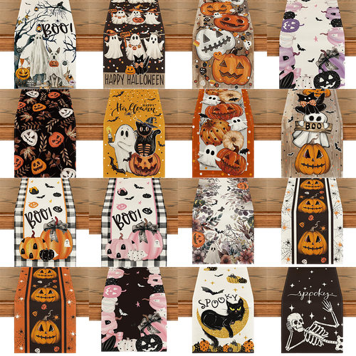 Halloween Table Runner Pumpkin Table Runner Table Decorative