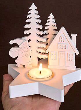 Christmas Decor Star Candle Holder Silicone Mold DIY Christm