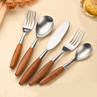 24pcs Gold Dinnerware Set Stainless Steel Cutlery Set Mirror