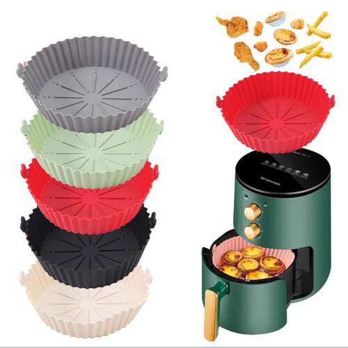 Air Fryer Baking Tray Reusable silicone baking basket Grill